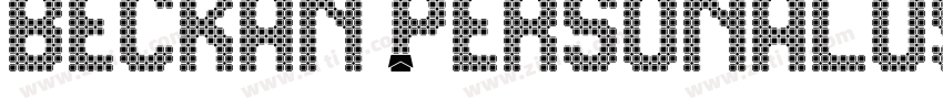 Beckan PersonalUseOn字体转换
